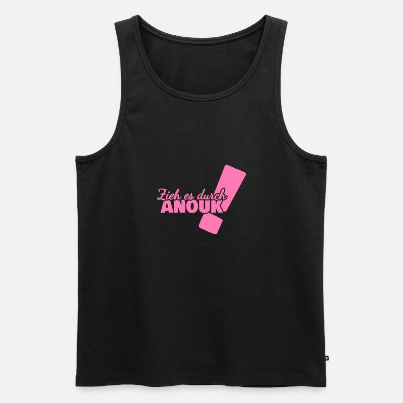 Anouk as a given name - Men's Premium Organic Tank Top - black