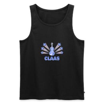 Musical instrument Claas - Men's Premium Organic Tank Top - black - Front - AI Model Male 178 light (178cm)