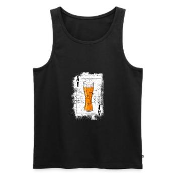 Beer Pilsner Wheat IPA Funny Gift for Drinkers - Men's Premium Organic Tank Top - black - Front - AI Model Male 178 light (178cm)