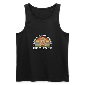 Goldendoodle Doodle Dog - Men's Premium Organic Tank Top - black - Front - AI Model Male 178 light (178cm)