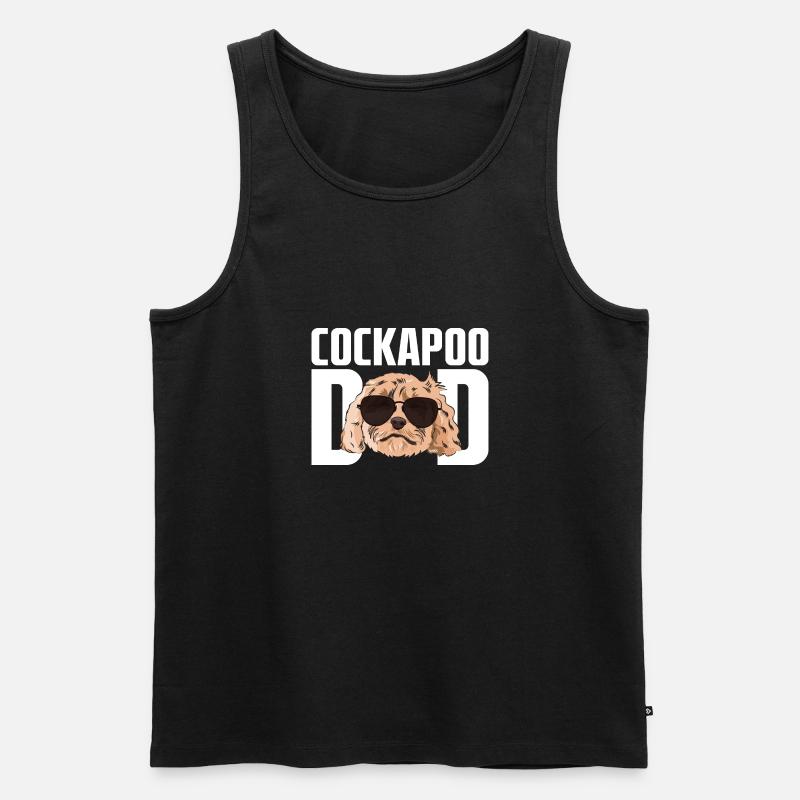 Cockapoo Hund - Männer Premium Bio Tank Top - Schwarz