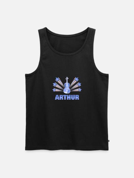 Gift for Arthur - Men's Premium Organic Tank Top - black