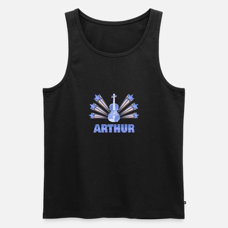 Geschenk für Arthur - Männer Premium Bio Tank Top - Schwarz