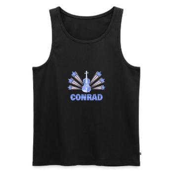 Musikinstrument Conrad - Männer Premium Bio Tank Top - Schwarz - Vorne - AI Model Male 178 light (178cm)