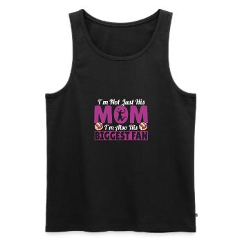 I'm Not Just His Mom I'm His Biggest Fan Mother Vo - Men's Premium Organic Tank Top - black - Front - Michal (187cm)