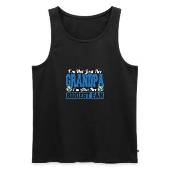 Grandfather I'm Her Grandpa I'm Her Biggest Fan Vo - Men's Premium Organic Tank Top - black - Front - Michal (187cm)