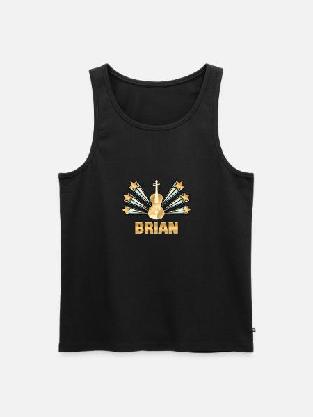 Musical Instrument Brian - Men's Premium Organic Tank Top - black