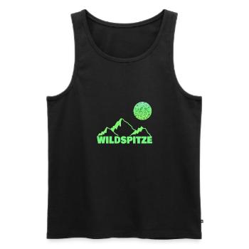 Alpinisme en montagne Escalade wildspitze - Débardeur bio Premium Homme - noir - Devant - Michal (187cm)