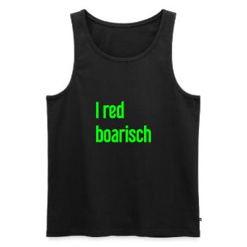 I red boarisch - Men's Premium Organic Tank Top - black - Front - AI Model Male 178 light (178cm)