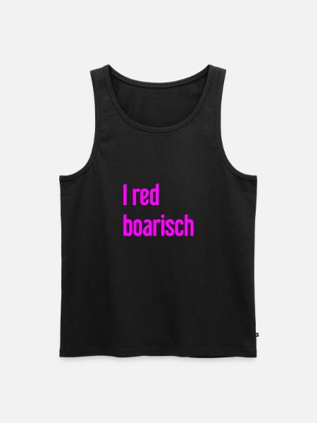 I red boarisch - Men's Premium Organic Tank Top - black