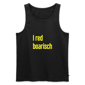 I red boarisch - Men's Premium Organic Tank Top - black - Front - AI Model Male 178 light (178cm)