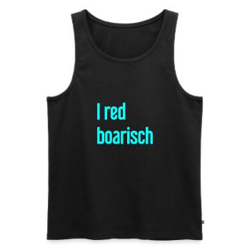 I red boarisch - Men's Premium Organic Tank Top - black - Front - AI Model Male 178 light (178cm)