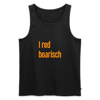 I red boarisch - Men's Premium Organic Tank Top - black - Front - AI Model Male 178 light (178cm)