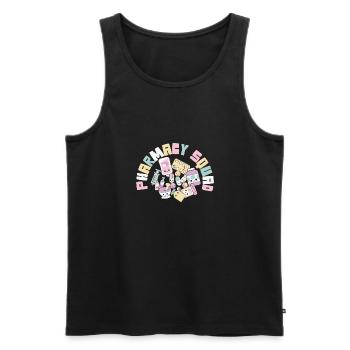 Pharmacy Squad Pharmacist Life Pharmacology - Men's Premium Organic Tank Top - black - Front - AI Model Male 178 light (178cm)