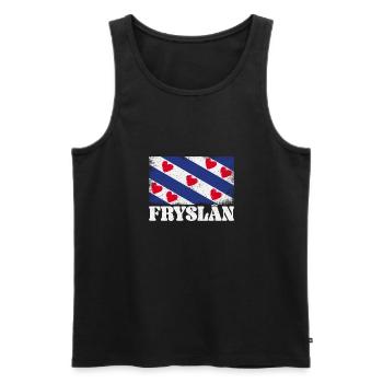 Holzschuh Niederlande National Königstag - Männer Premium Bio Tank Top - Schwarz - Vorne - Michal (187cm)