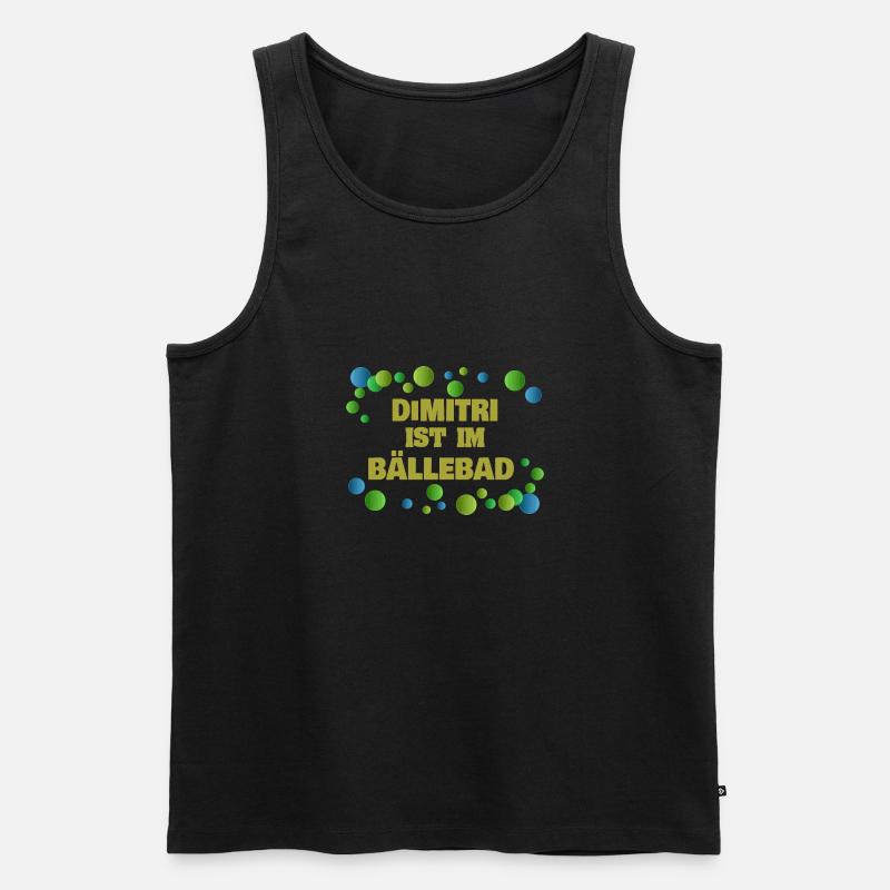 Bälle Dimitri - Männer Premium Bio Tank Top - Schwarz