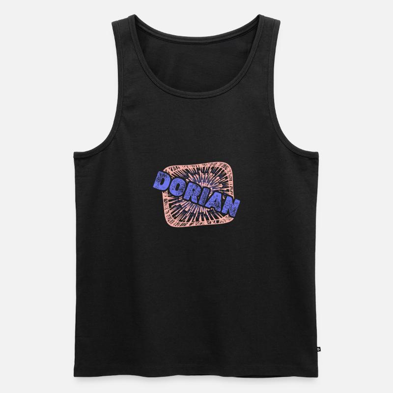 Dorian als Kollege - Männer Premium Bio Tank Top - Schwarz
