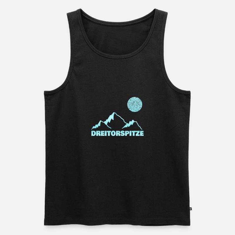 beim Dreitorspitze - Männer Premium Bio Tank Top - Schwarz