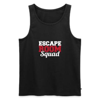 Mystery Challenge Cool Group Escape Room Squad - Männer Premium Bio Tank Top - Schwarz - Vorne - Michal (187cm)