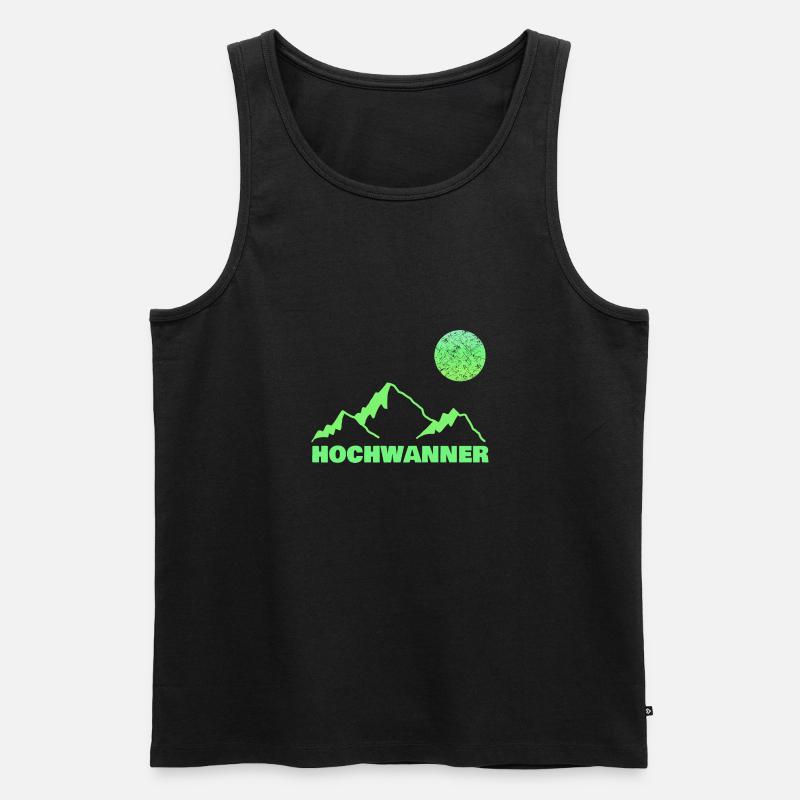 Klettern Hochwanner - Männer Premium Bio Tank Top - Schwarz