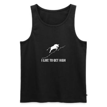 Haustiereltern LebensstilIgelmama Igel - Männer Premium Bio Tank Top - Schwarz - Vorne - AI Model Male 178 light (178cm)