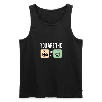 Chemie Lehrer Wissenschaftler Chemieker - Männer Premium Bio Tank Top - Schwarz - Vorne - Michal (187cm)