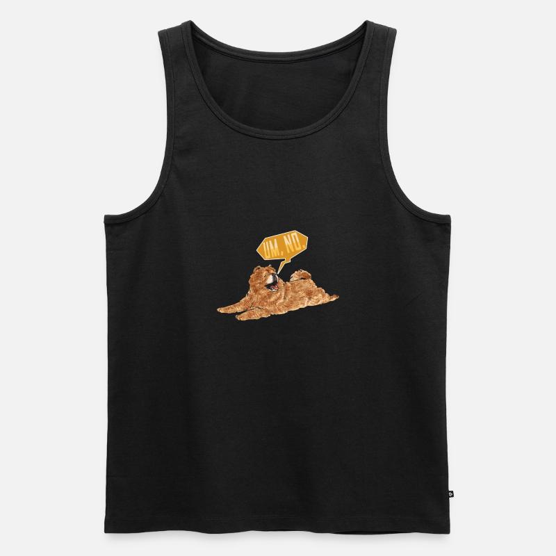 Chow Chow Hund - Männer Premium Bio Tank Top - Schwarz