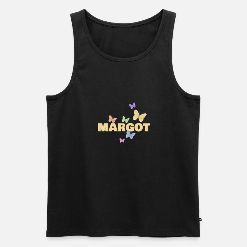 Margot Margot - Männer Premium Bio Tank Top - Schwarz