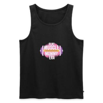 Dans mon Muscle Mommy Era Fête des Mères Personnel - Débardeur bio Premium Homme - noir - Devant - Michal (187cm)