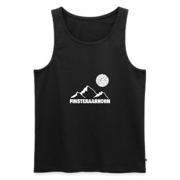 finsteraarhorn als Bergsport - Männer Premium Bio Tank Top - Schwarz - Vorne - Michal (187cm)