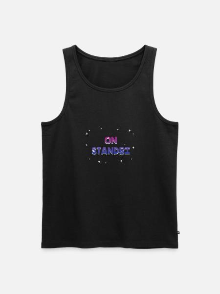 On StandBi Bisexual Funny Bi Humor LGBTQ Pride - Men's Premium Organic Tank Top - black
