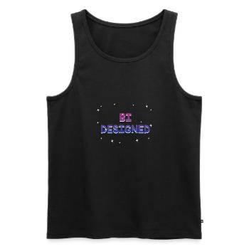 Bi conçu Bisexual Pride Mois Bi Pride LGBT - Débardeur bio Premium Homme - noir - Devant - Michal (187cm)