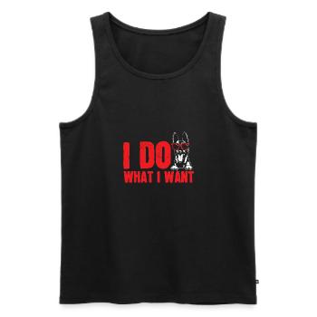 Malinois Belgian Shepherd Mechelaar Dog - Men's Premium Organic Tank Top - black - Front - AI Model Male 178 light (178cm)