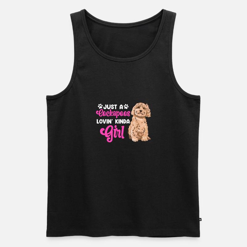 Cockapoo Hund - Männer Premium Bio Tank Top - Schwarz
