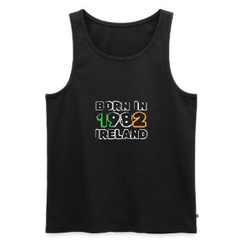 Ireland 1982 - Männer Premium Bio Tank Top - Schwarz - Vorne - AI Model Male 178 light (178cm)