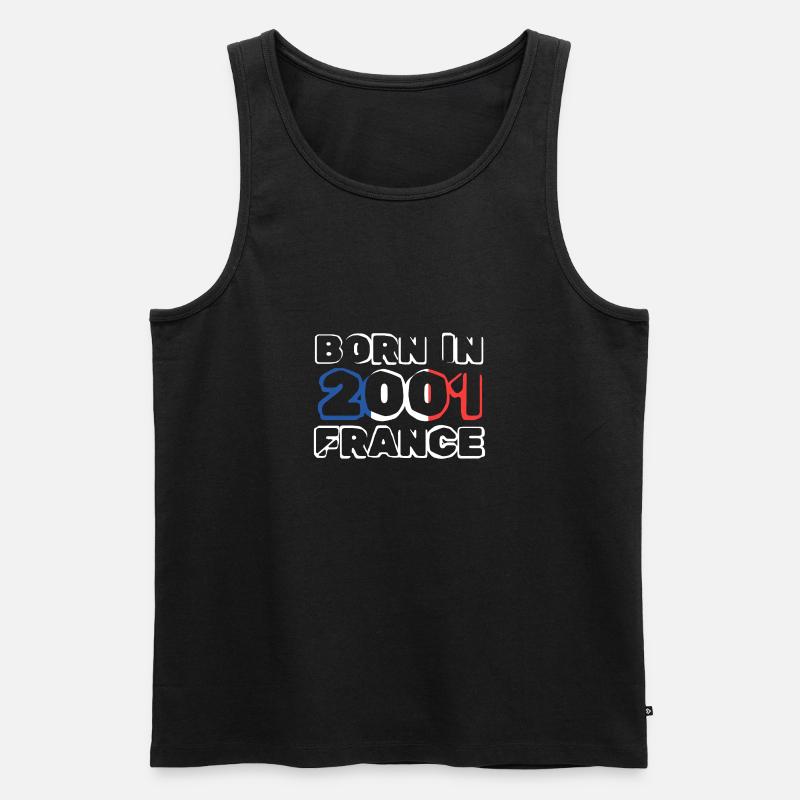 Frankreich 2001 - Männer Premium Bio Tank Top - Schwarz