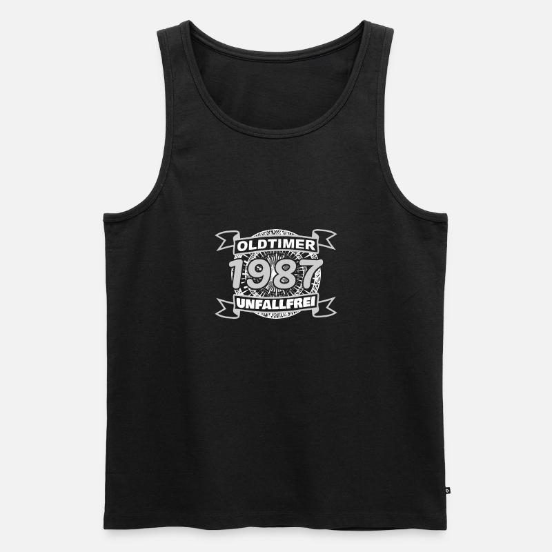 Oldtimer 1987 - Männer Premium Bio Tank Top - Schwarz