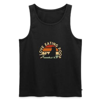 Capybara Nagetier - Männer Premium Bio Tank Top - Schwarz - Vorne - Michal (187cm)