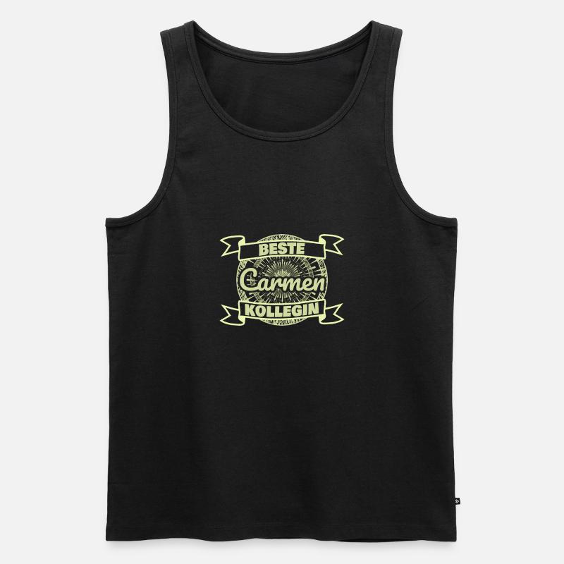 Beste Carmen - Männer Premium Bio Tank Top - Schwarz