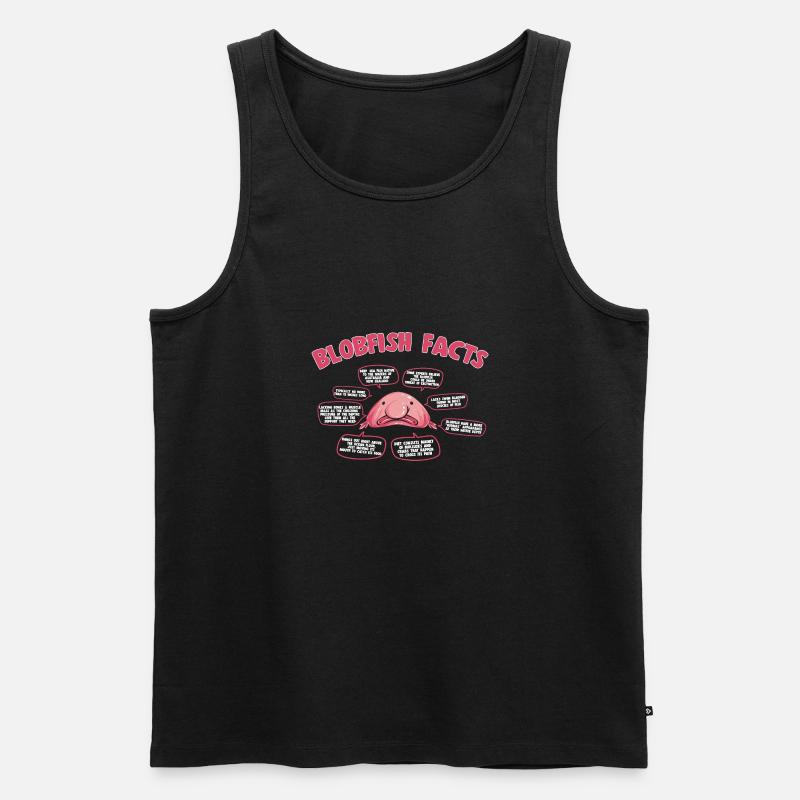Blobfisch - Männer Premium Bio Tank Top - Schwarz