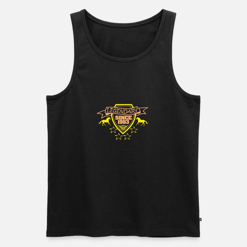seit 1983 - Männer Premium Bio Tank Top - Schwarz