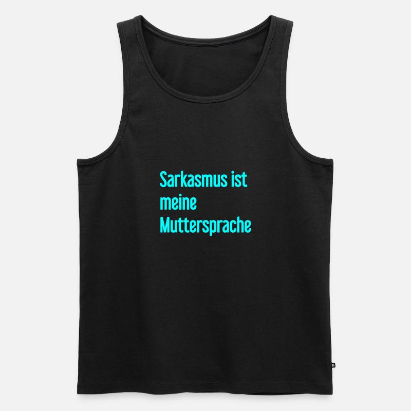 Sarkasmus-Profi - Männer Premium Bio Tank Top - Schwarz
