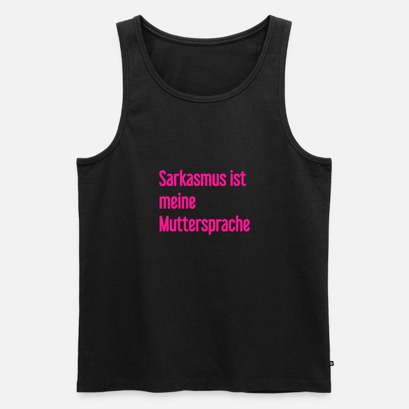 Sarkasmus-Profi - Männer Premium Bio Tank Top - Schwarz