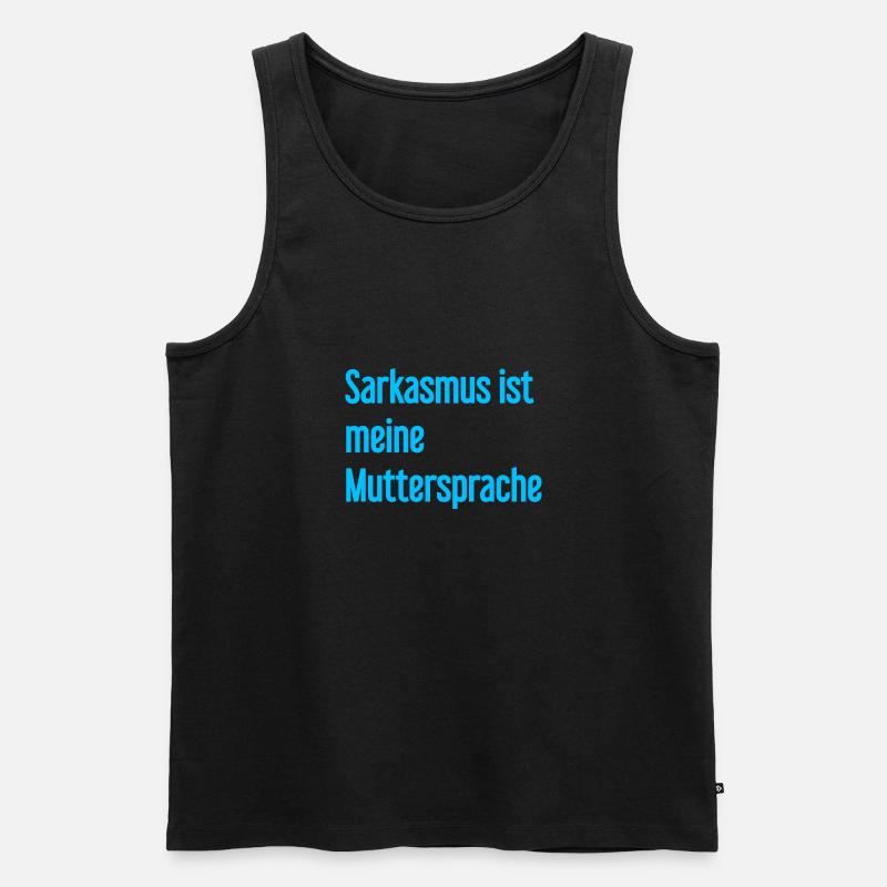 Sarkasmus-Profi - Männer Premium Bio Tank Top - Schwarz