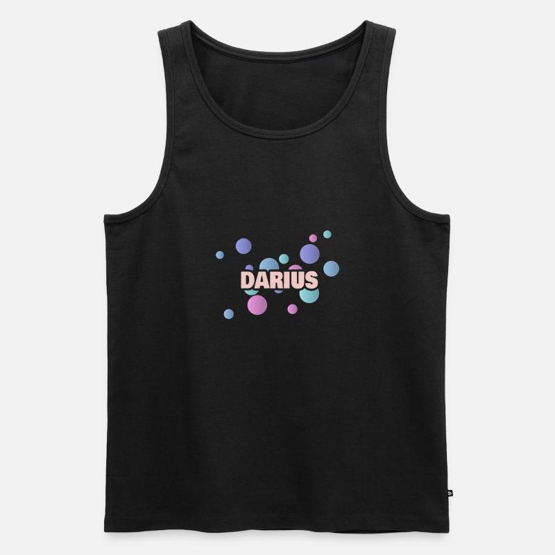 Darius Darius - Männer Premium Bio Tank Top - Schwarz