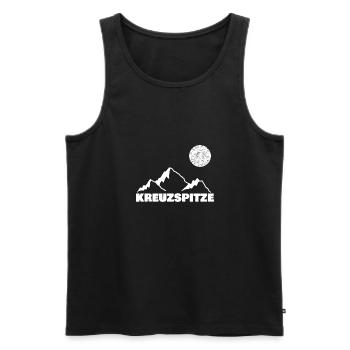Geschenk für kreuzspitze - Männer Premium Bio Tank Top - Schwarz - Vorne - Michal (187cm)