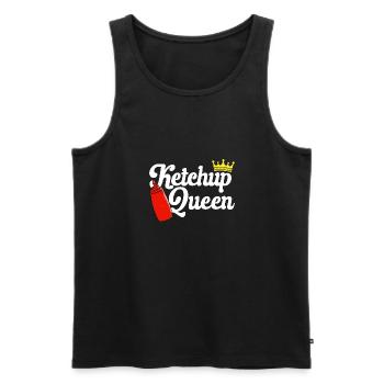 Ketchup Ketchup à la tomate - Débardeur bio Premium Homme - noir - Devant - Michal (187cm)