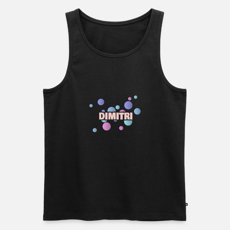 Dimitri Dimitri - Männer Premium Bio Tank Top - Schwarz