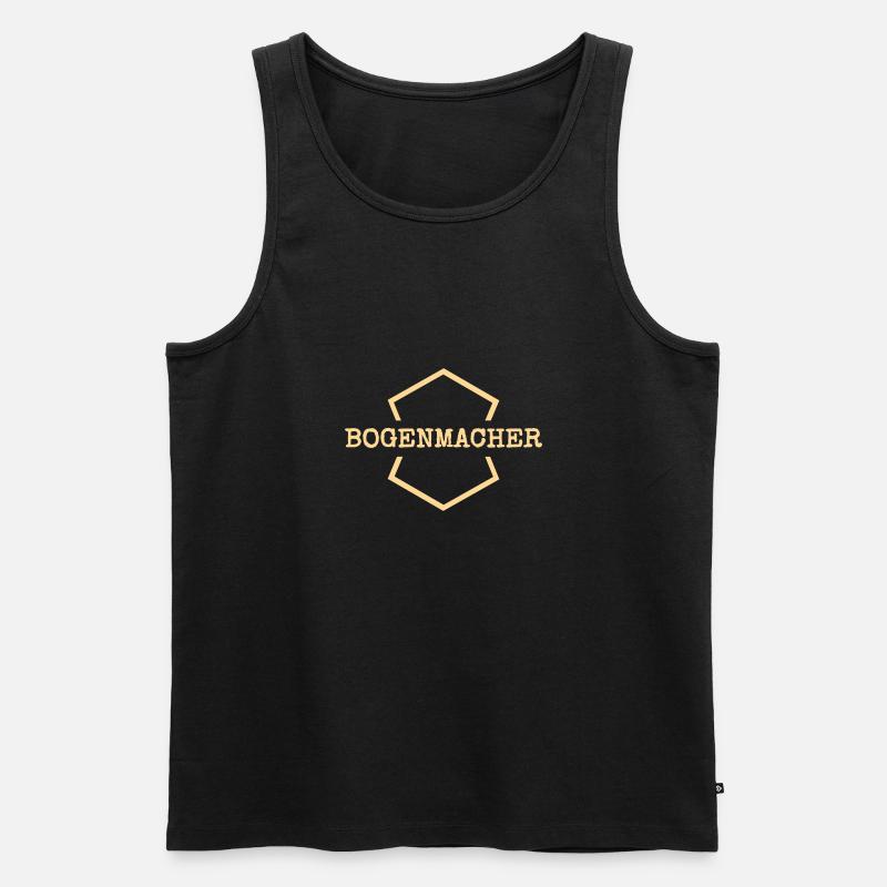 Work Bow Maker - Men's Premium Organic Tank Top - black