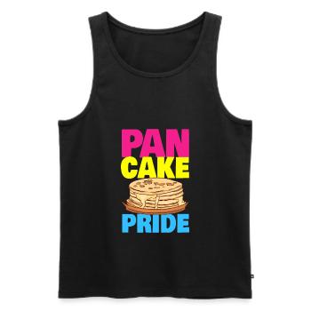 Pan Cake Pride Pansexual - Men's Premium Organic Tank Top - black - Front - AI Model Male 178 light (178cm)